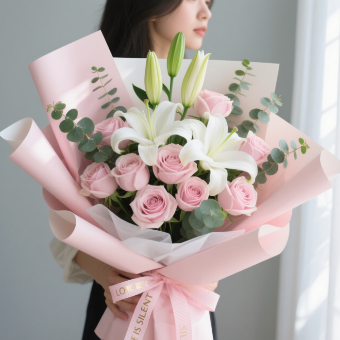百事合意/粉玫瑰香水百合plus